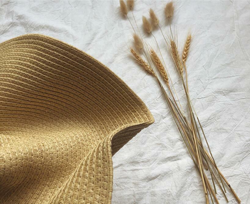 US Ship Women Summer Large Floppy Folding Wide Brim Cap Sun Straw Beach Hat Gift