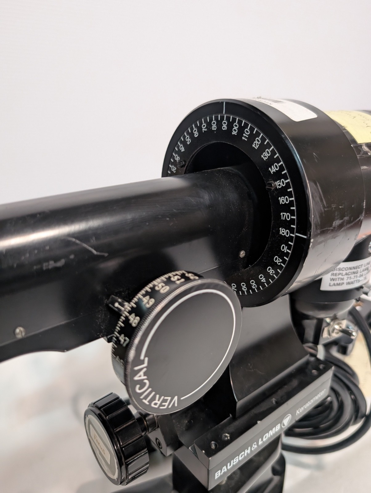 Vintage Bausch & Lomb 71-21-35 Keratometer with Stand, Missing Chin Rest