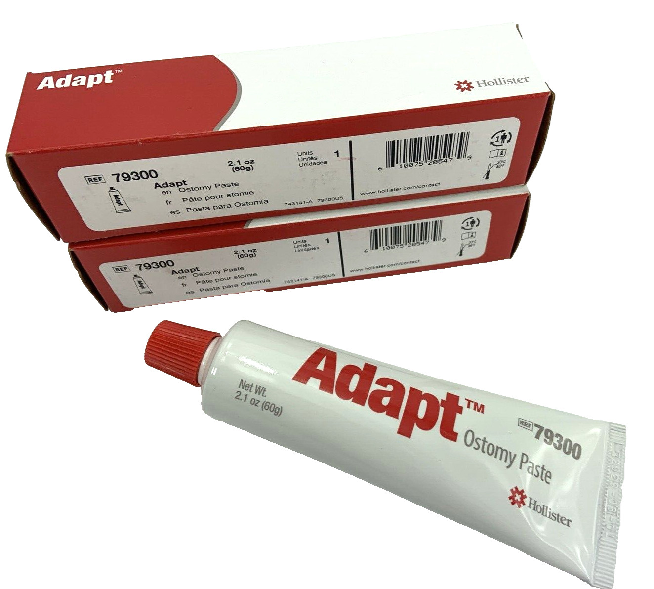 3 TUBES Hollister 79300 Adapt Ostomy paste 2.1oz. Exp. 26-29