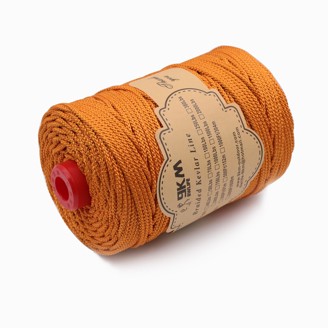 Braided Kevlar Cord 400Lbs~2000Lbs Fishing Camping Hiking Ropes Made with Kevlar