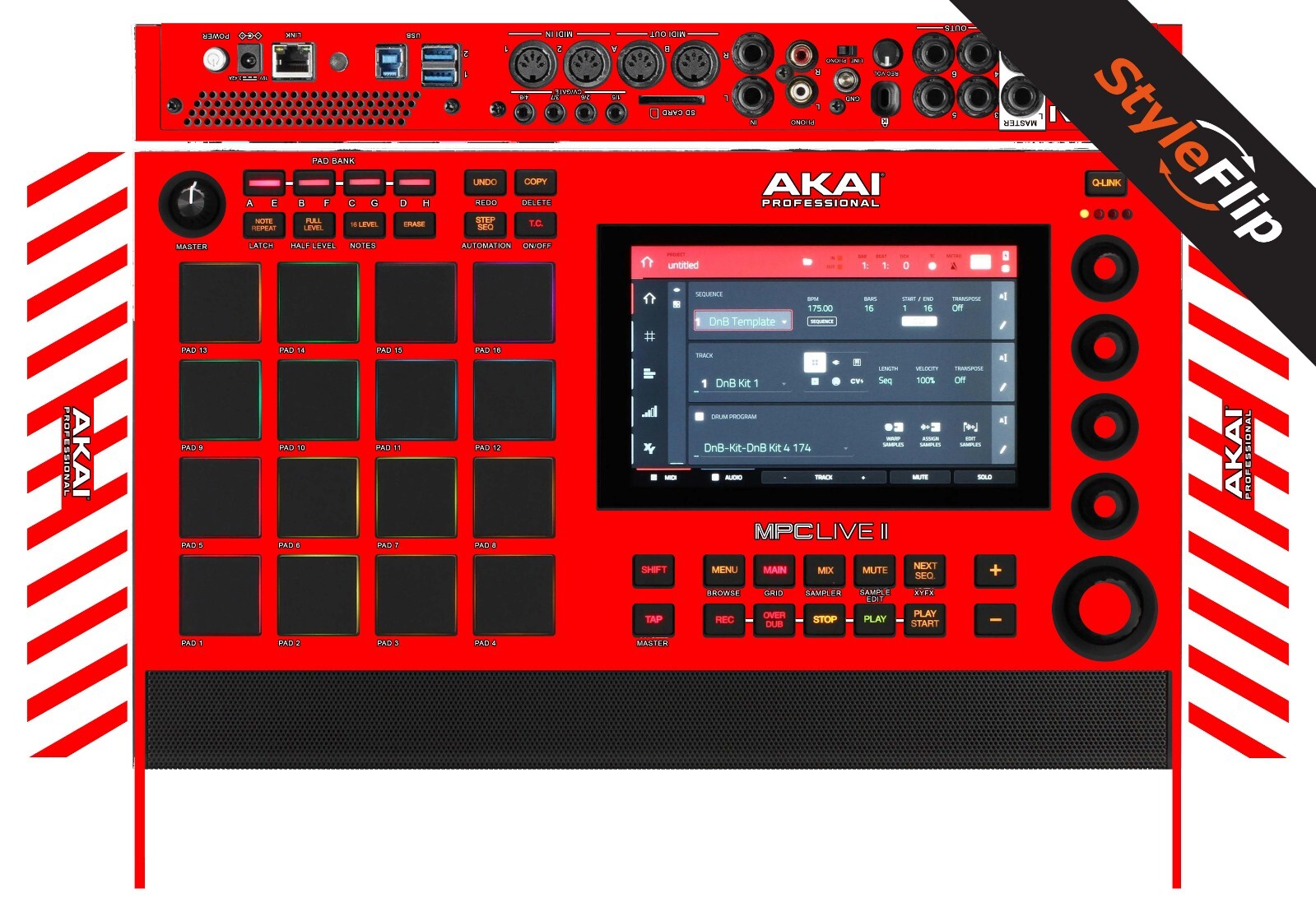 AKAI MPC Live II Skin | Red | Protective Decal | StyleFlip Skins