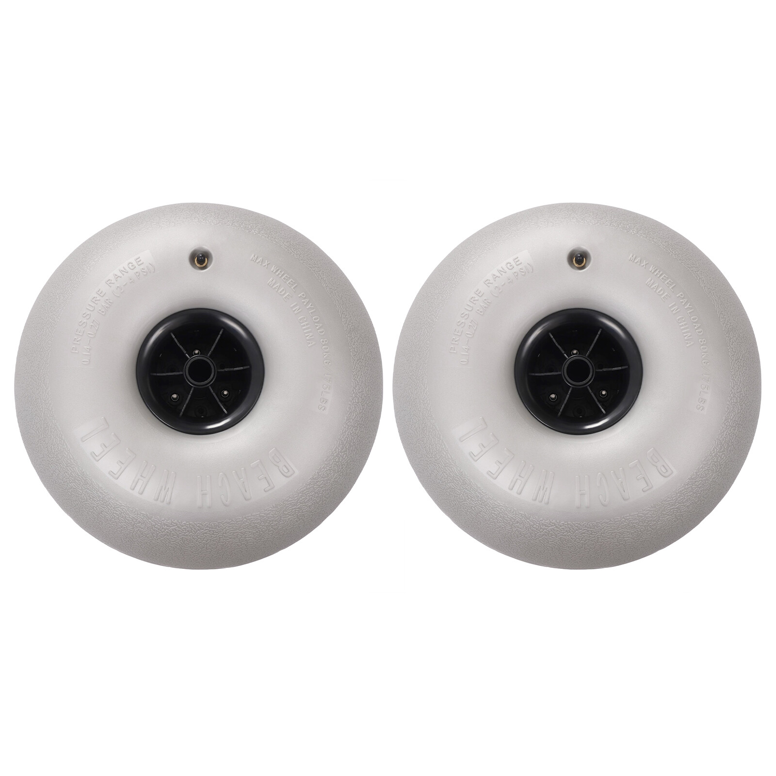 16" 2Pcs Beach Cart Wheels Replacement Beach Sand Tires For Kayak Dolly Canoe US