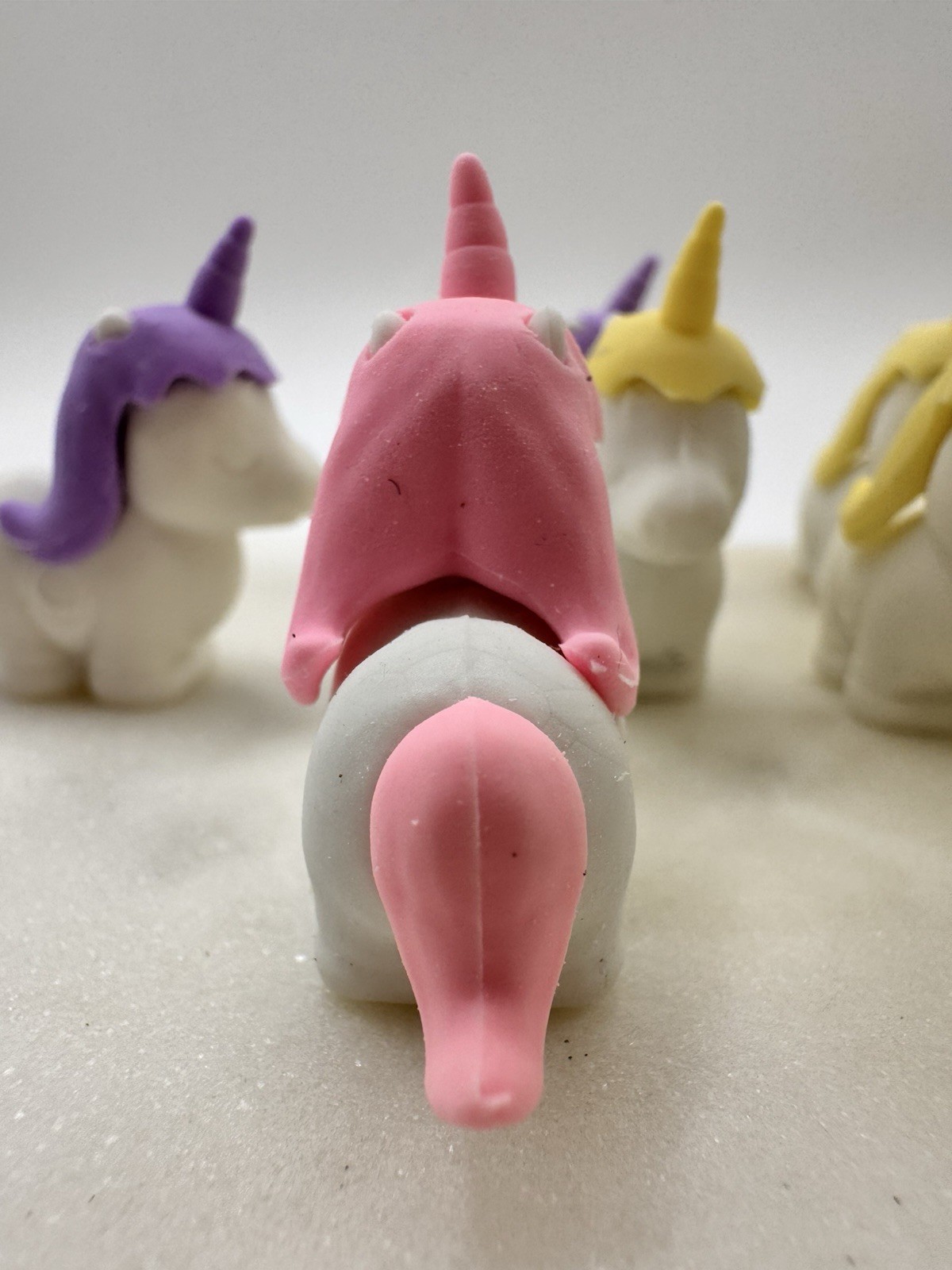 Unicorn Erasers Lot Cute Pastel Unicorn Pencil Erasers Kawaii Kids 11 Pc
