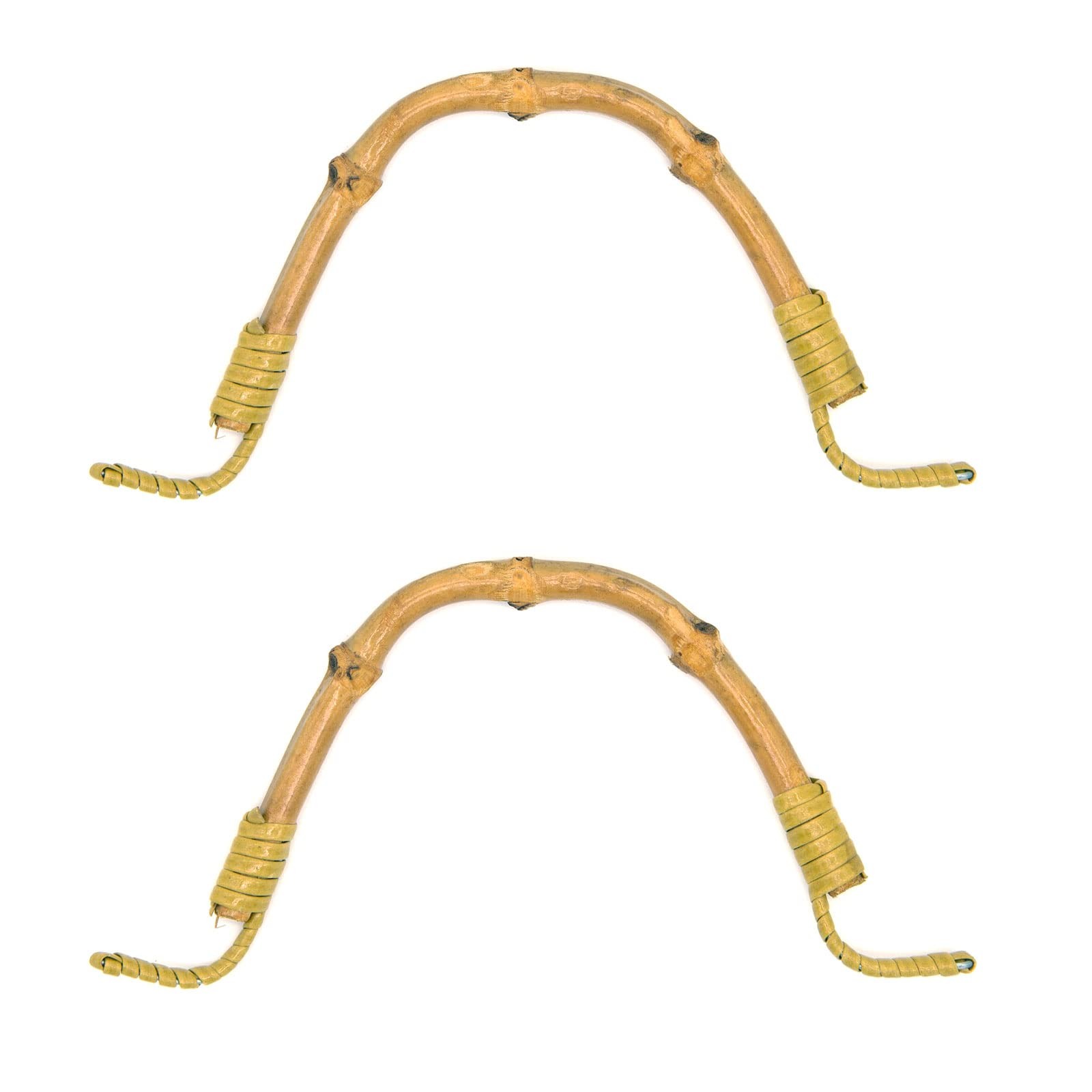 2 Pack Bamboo Teapot Handle Replacement Accessories for Ceramic & Yellow
