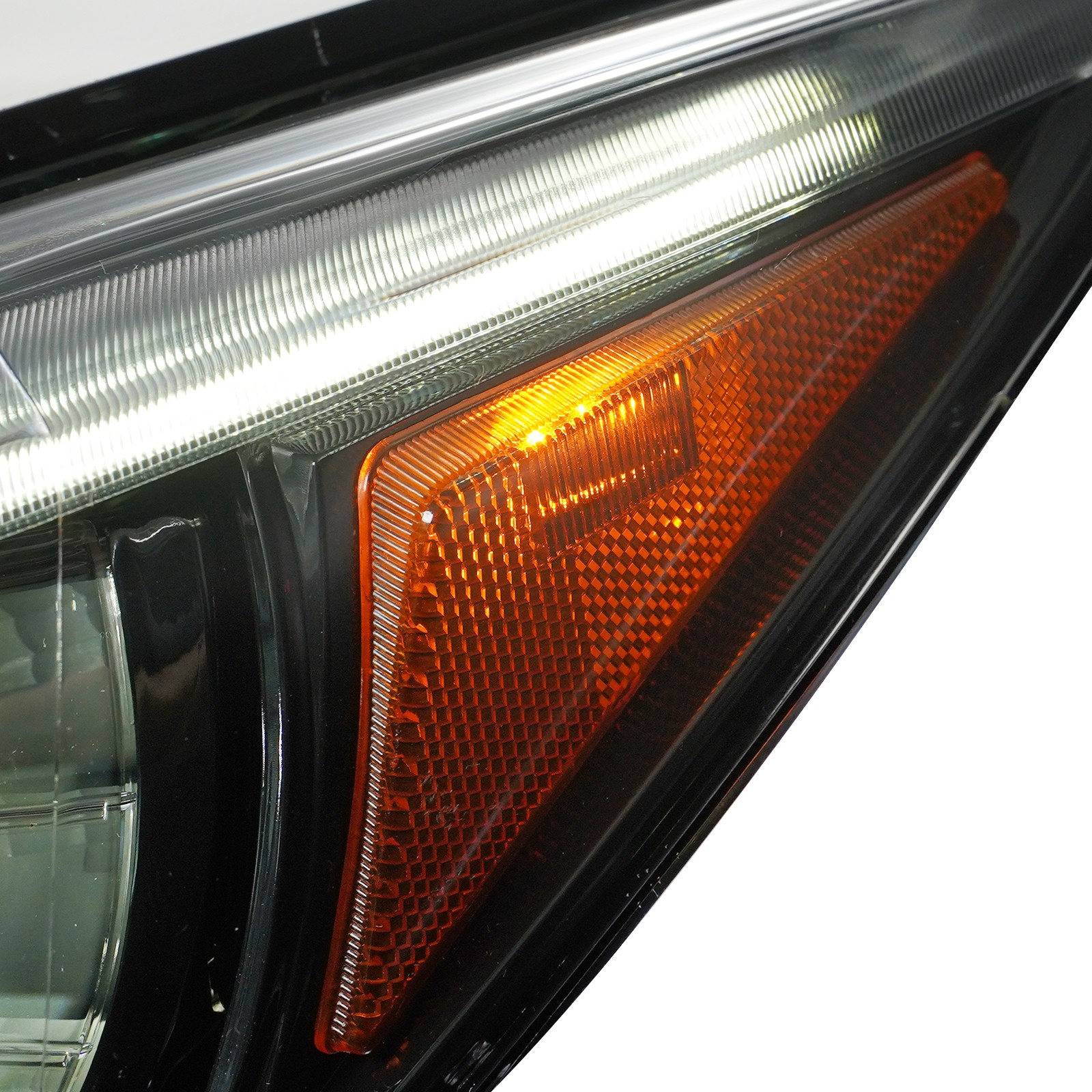 JDM Upgrade LED Headlights For 2014-2022 Infiniti Q50 Black w/o AFS Left+Right