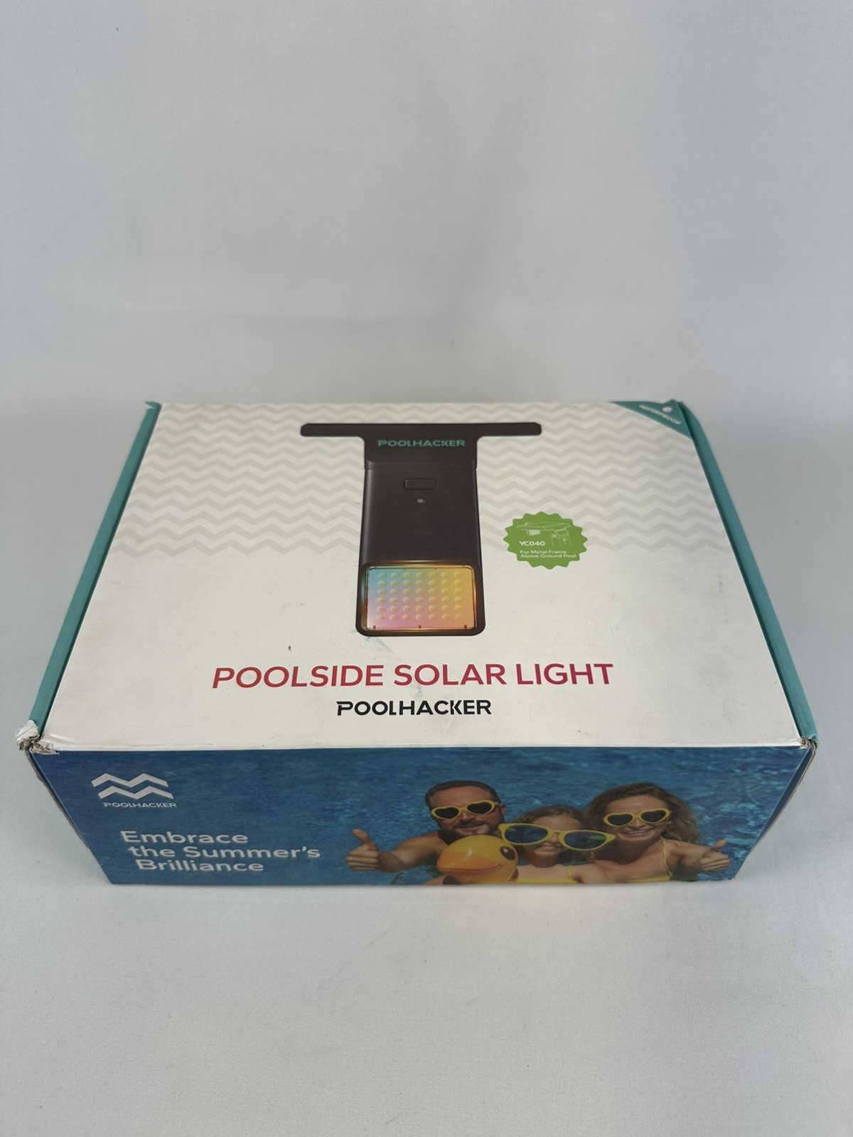 POOLHACKER Solar Pool Lights Only for Metal Frame Above-Ground Pools YC040
