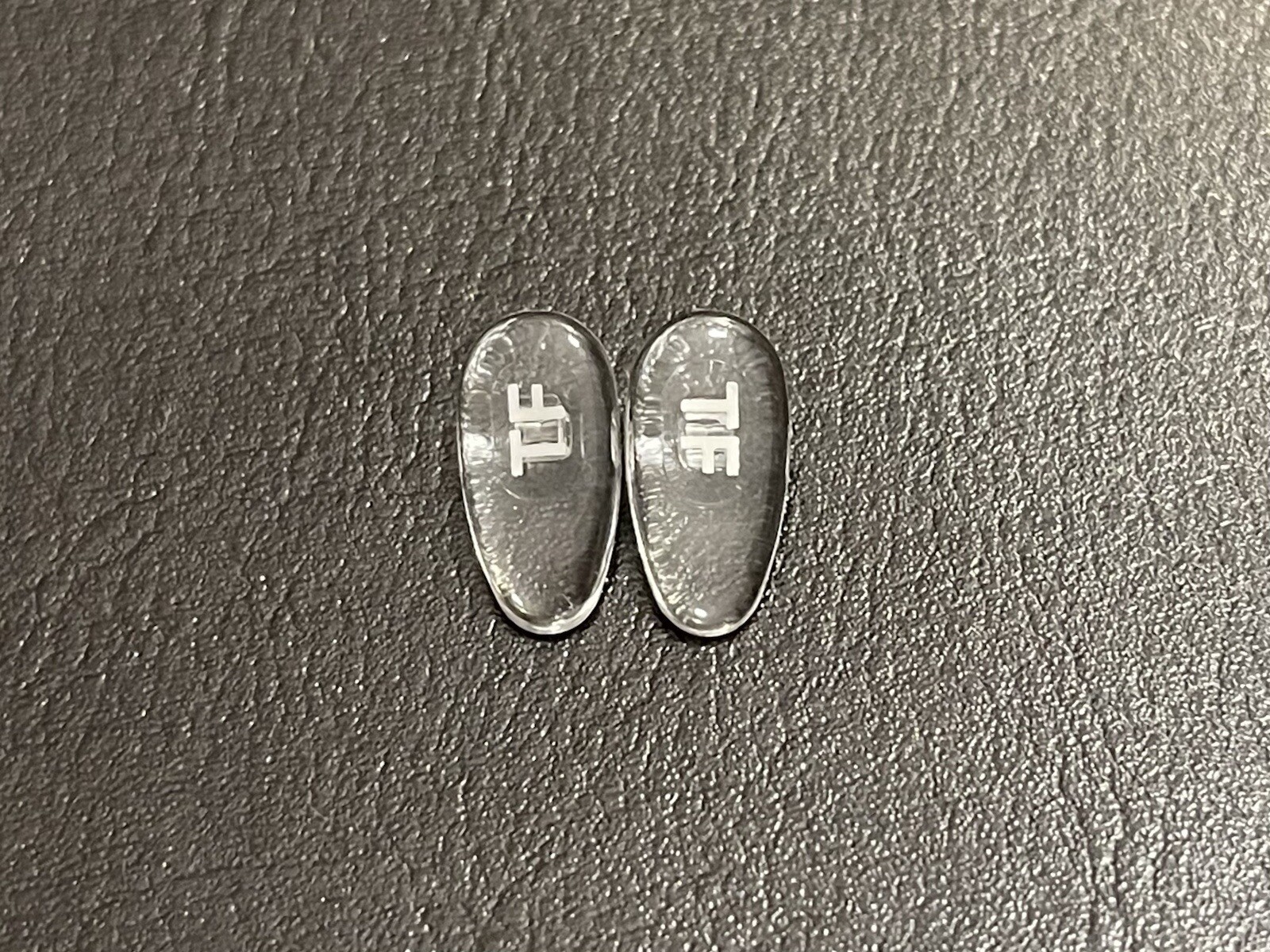 New High Quality Replacement Snap-In Nose Pads for Tom Ford Eyewear Silver Pair