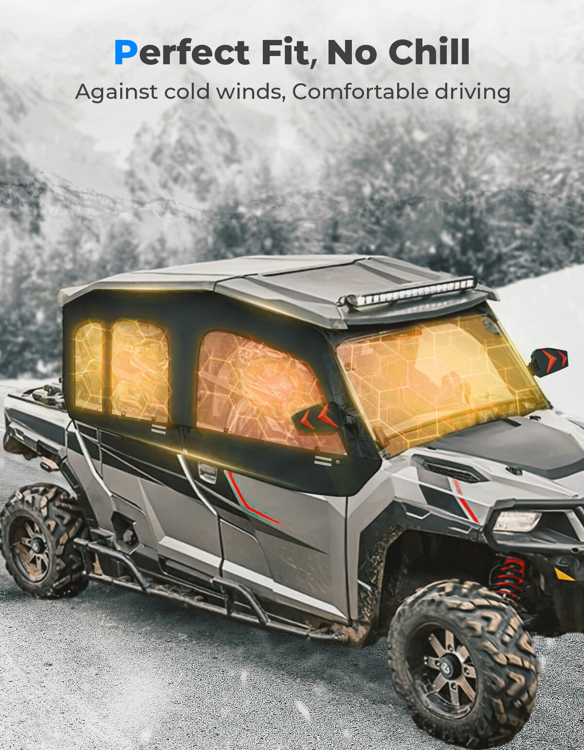 Soft Upper Door Cab Enclosure for Polaris General 4 1000/ XP 4 1000 2020-2024