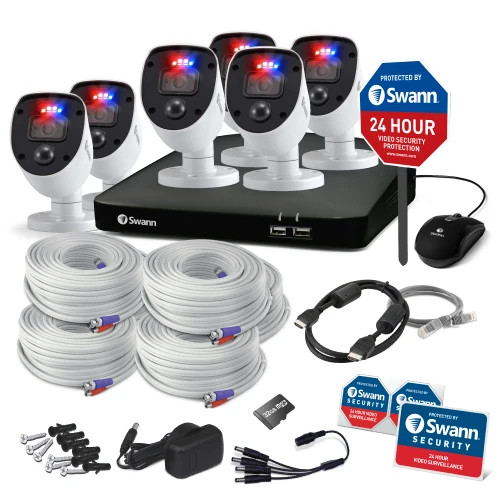 8 Channel H.265+ DVR 1080P HD with 1TB Hard Drive for Security Camera System