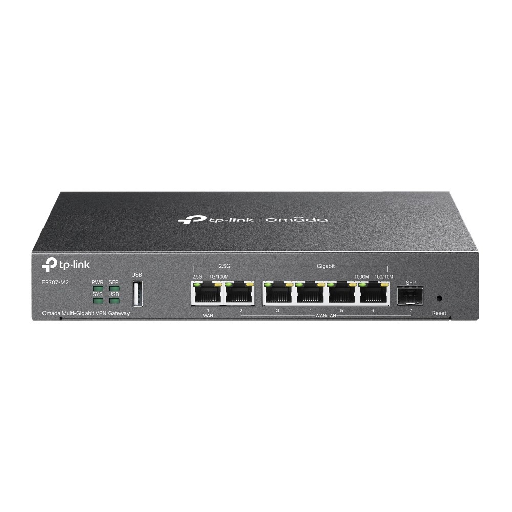 TP-Link ER707-M2 | Omada 7-Port Multi-Gigabit Multi-WAN VPN Router