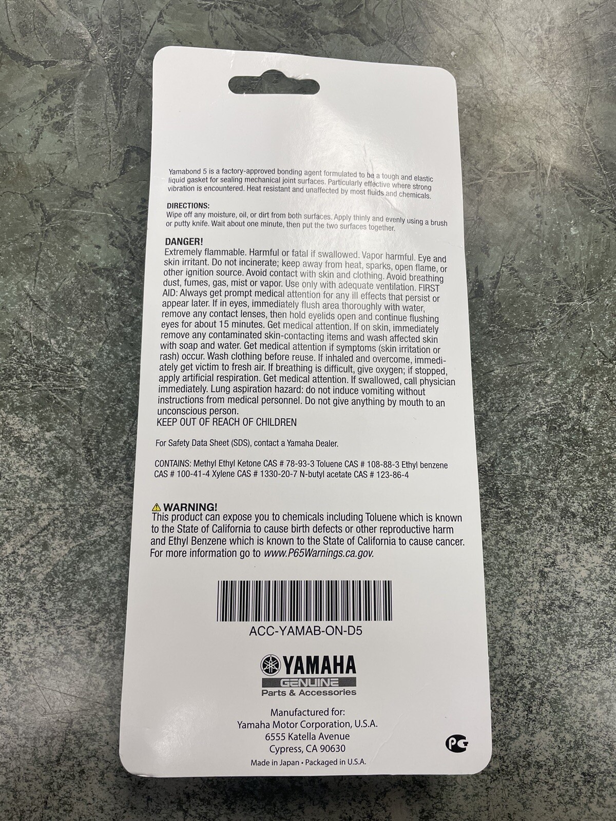 Yamabond 5 Liquid Gasket Adhesive Seal Yamaha Motorsports ACC-YAMAB-ON-D5