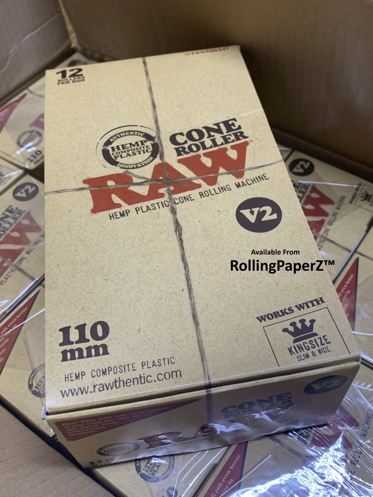 New! RAW Version 2 CONE ROLLER ROLLING MACHINE Rolls KING SIZE & 1 1/4 Size Cone