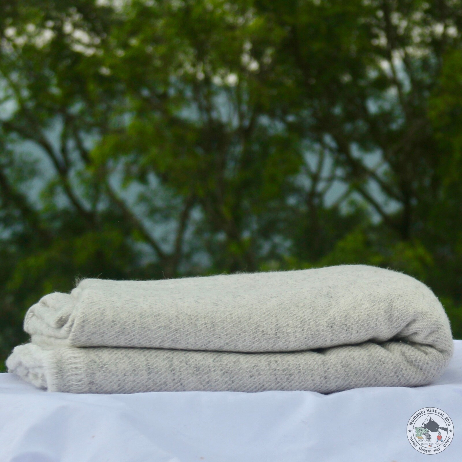 Cashmere Blanket "Ama" (अमा), Handcrafted from Nepal, Bedspread, Cuddle Blanket