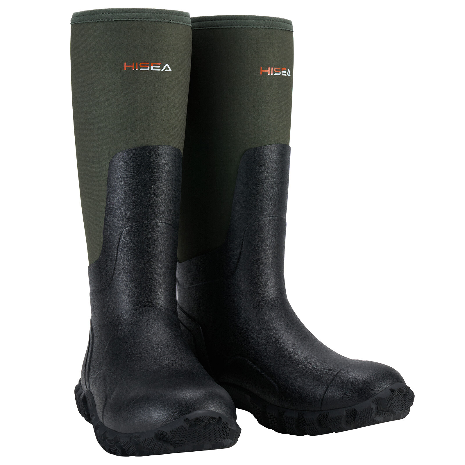 HISEA Men Chore Work Boots Waterproof Insulated Rubber Muck Boots Hunting Boots