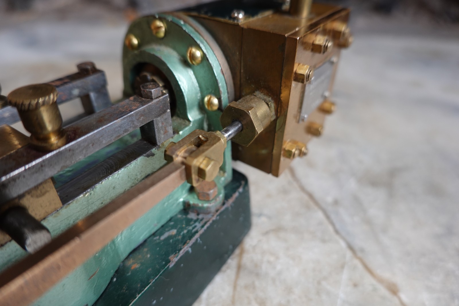 Antique RARE WORTHINGTON CENTER THROW LIVE STEAM ENGINE ADJUSTABLE VALVE 1882