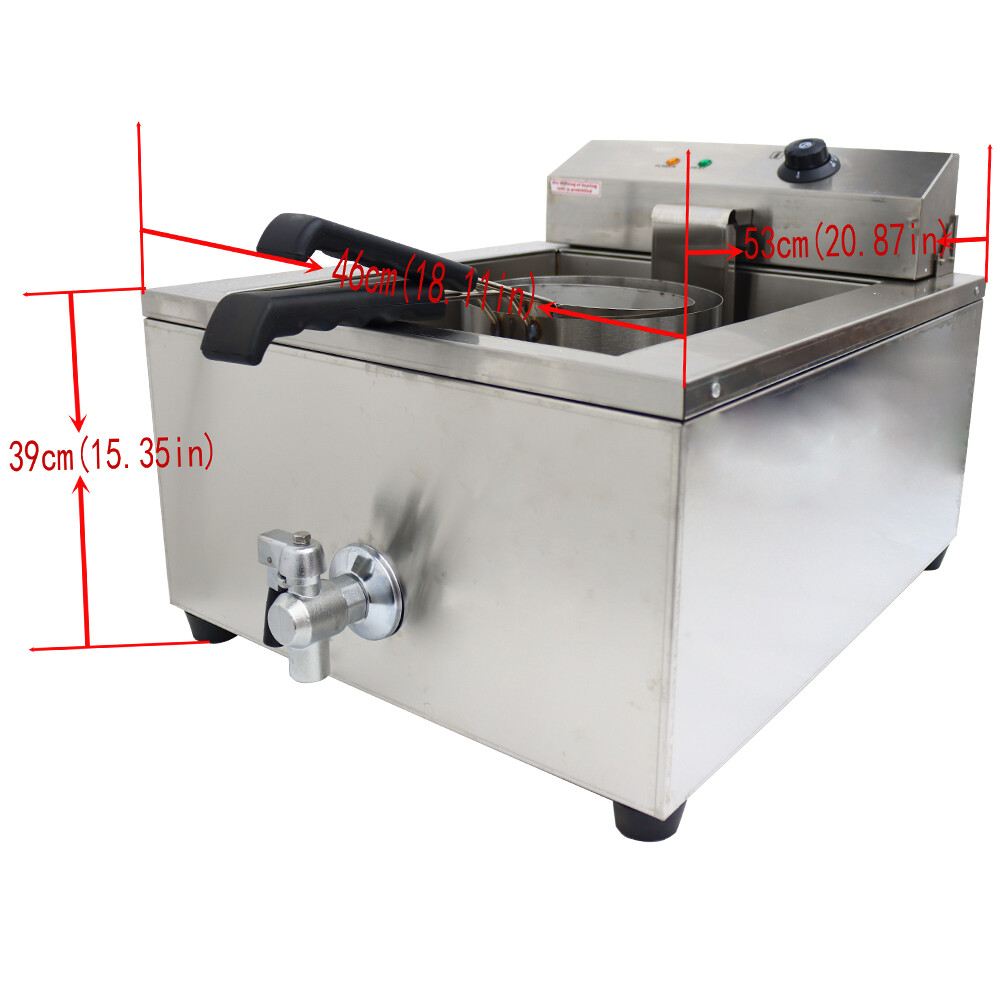 TECHTONGDA 110V Stainless Steel Multi-Purpose Funnel Cake Fryer for Donuts etc.