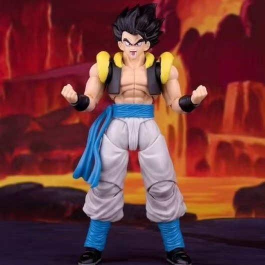 New Demoniacal Fit Dragon Ball Hero Waltz Blue Hair Gogeta Action Figure Boxed