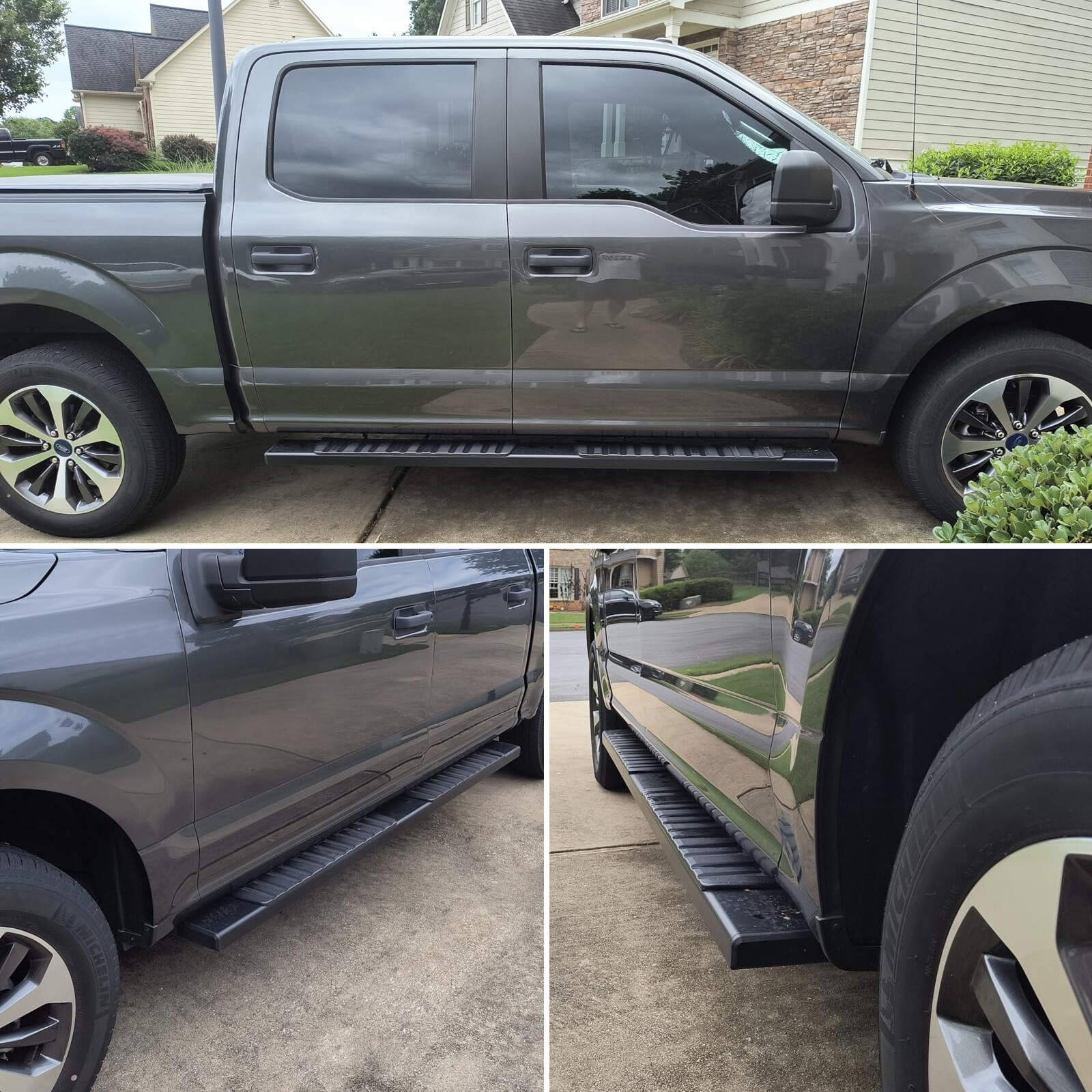 For 07-18 Chevrolet Silverado/Sierra 1500 Crew Cab 6" Running Board Side Step H