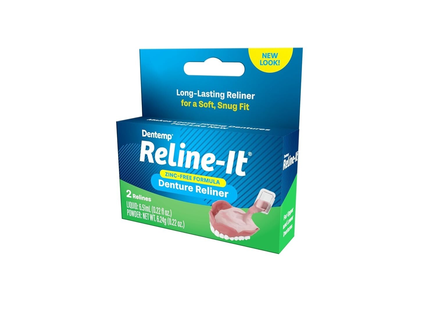 Denture Reline Kit - Advanced Formula Reline It Denture Reliner (Pack of 3) -...