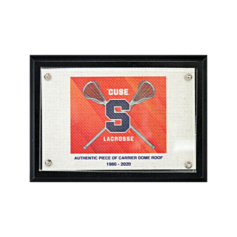 Syracuse Univ Orange Lax Logo Authentic Piece of Carrier Dome Roof 5x7 Plaque