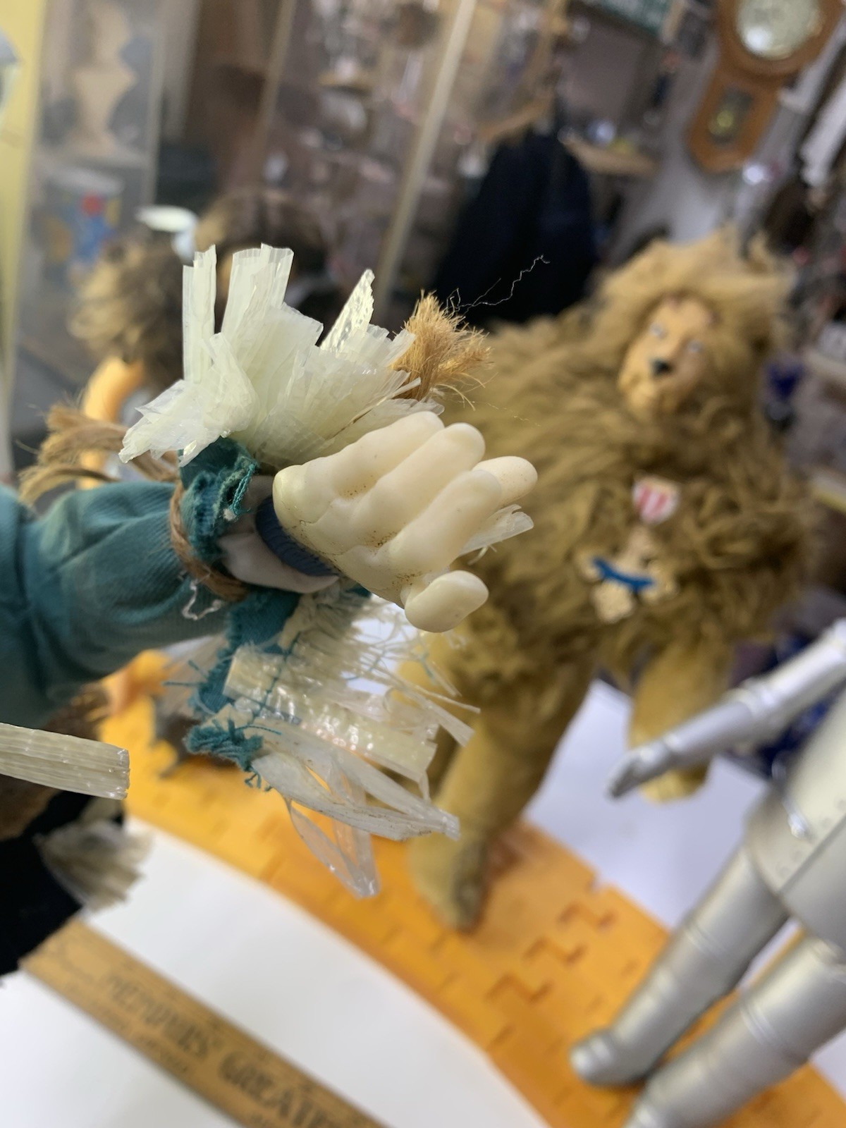 4 Wizard of Oz dolls 1987 14" Dorothy Lion Tin man Scarecrow Hamilton Gifts