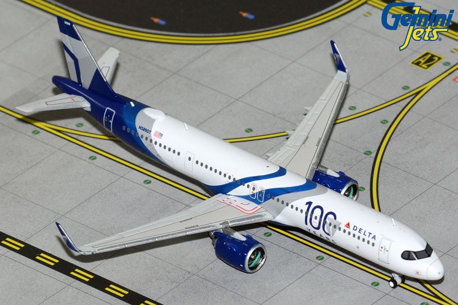 Delta Air Lines A321neo N589DT "100 Years" GJDAL2334 Scale 1:400