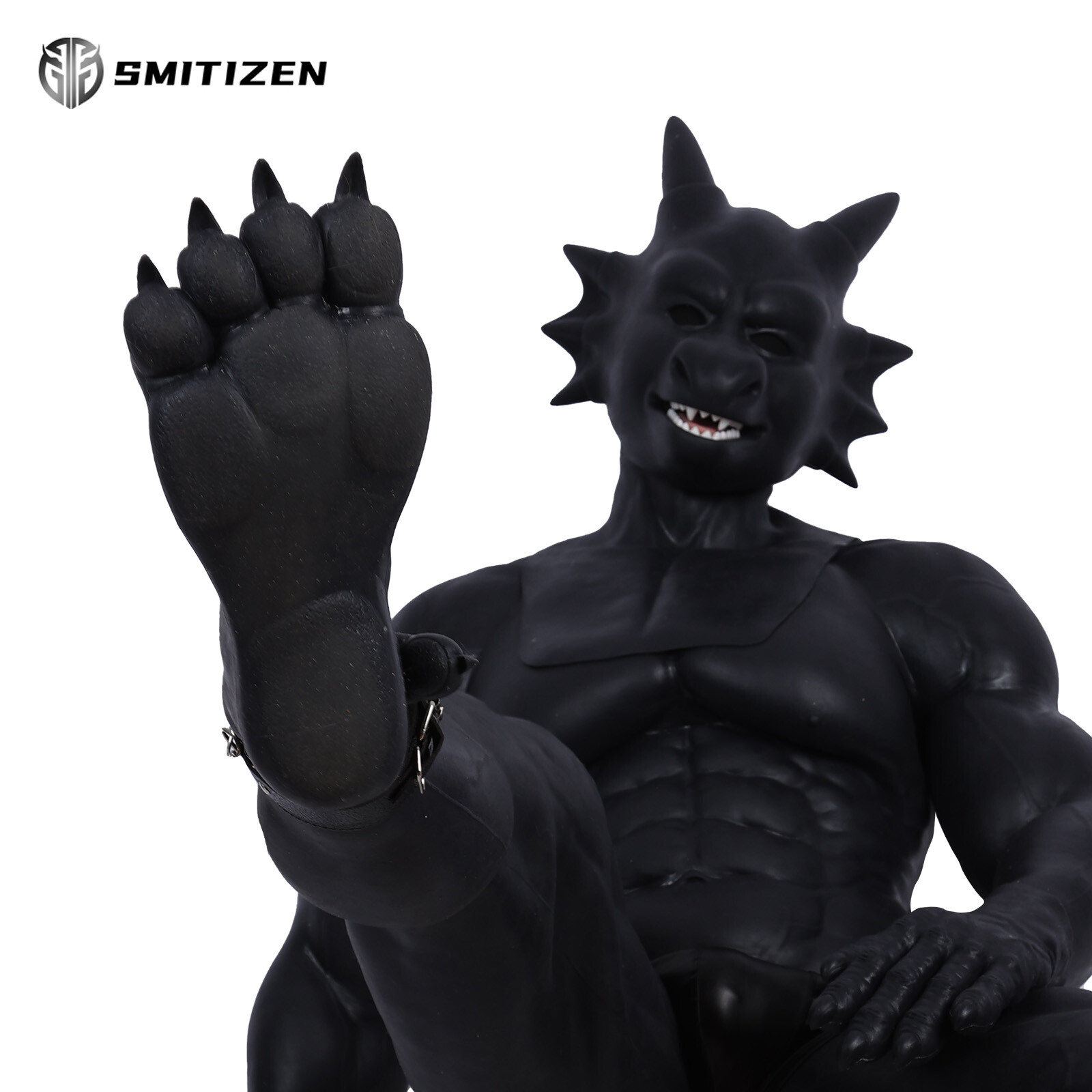 Smitizen Silicone Black Beast Paw monst Feet Realistic Skin Cosplay fake claw