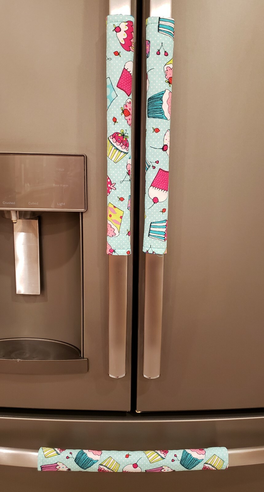 Teal Cupcake Refrigerator Oven Dishwasher Handle Covers
