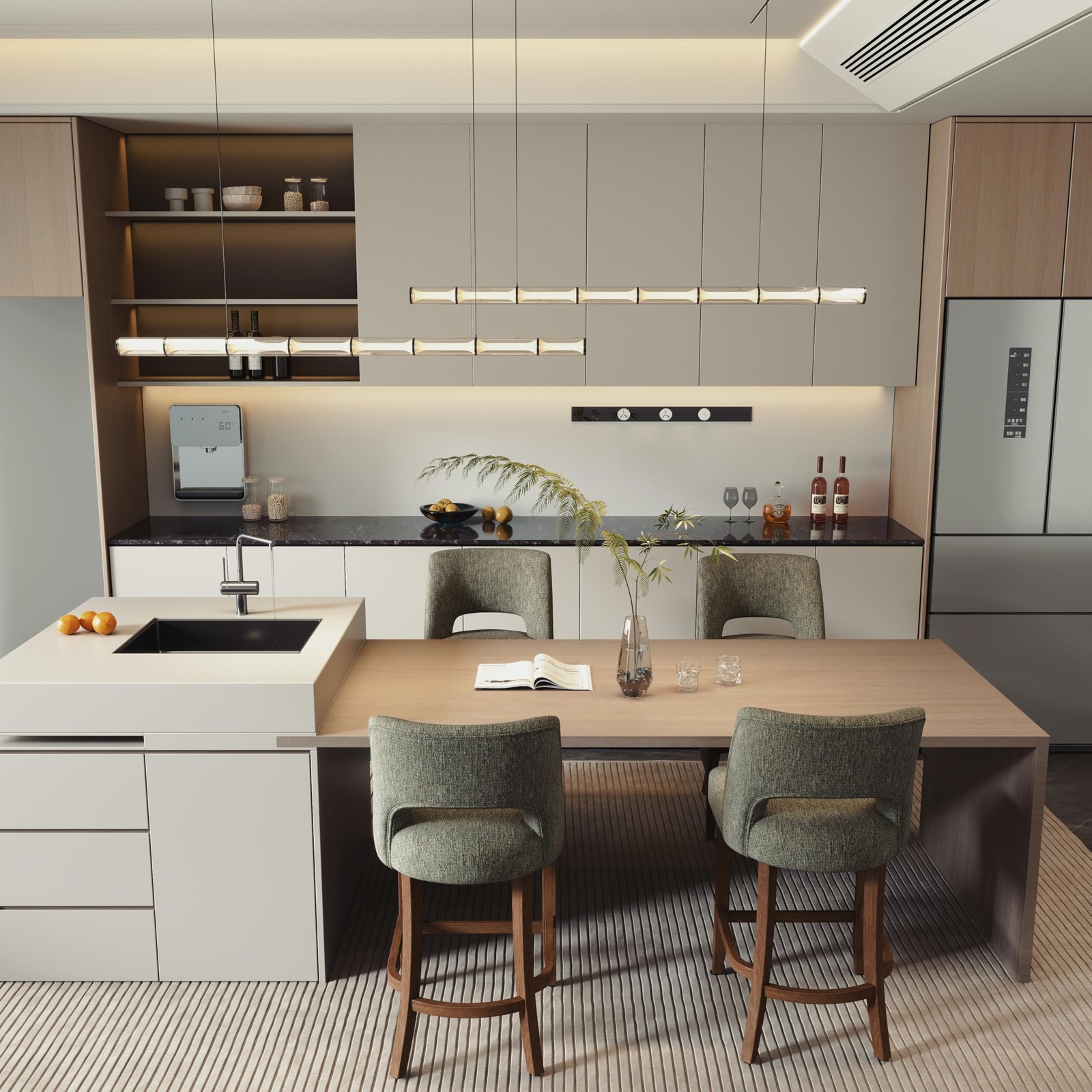 Bar Stools Set of 4 Upholstered Counter Height Bar Stools Modern Counter Stools