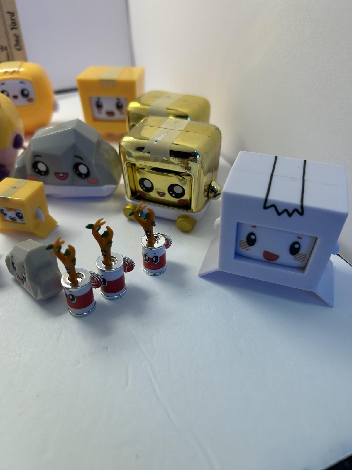 LankyBox Boxy Rocky LankyBot Canny Sticky Figures Lot Small Plastic Mini Toys