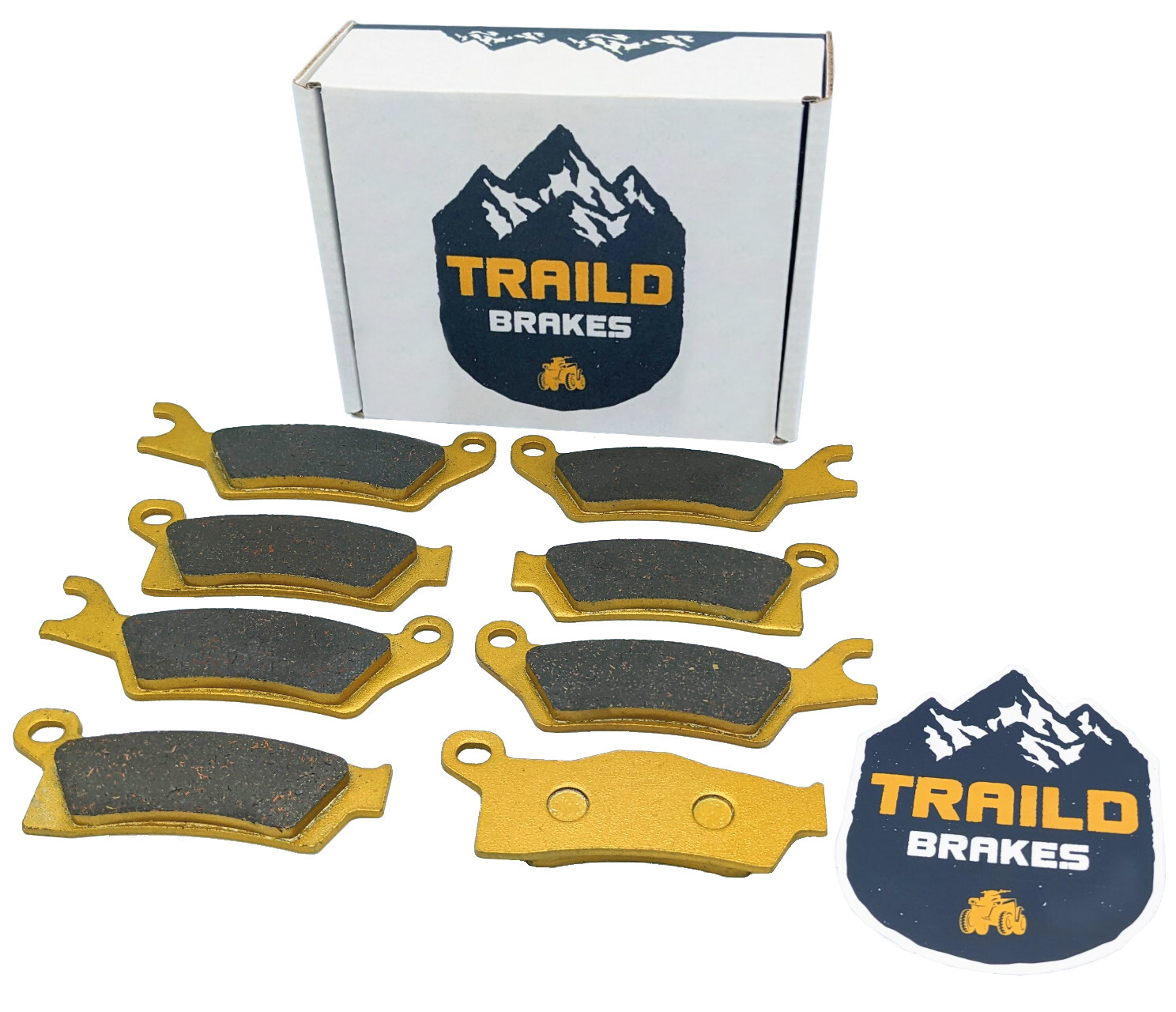 Can-Am Outlander 1000 650 450 6x6 2015-2022 Ceramic Brake Pad Set Front & Rear