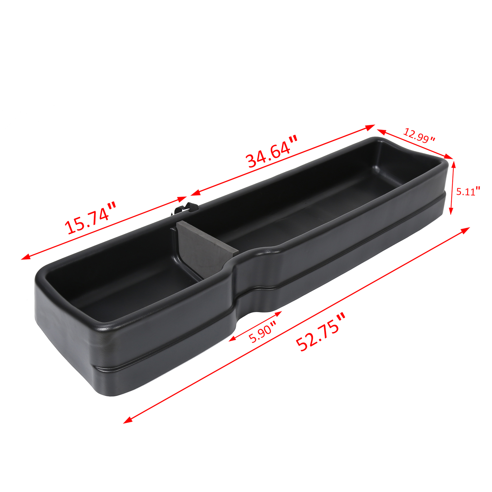 Under Seat Storage Box For 15-24 F150 17-20 F250 F350 18-24 F450 Super Crew Cab