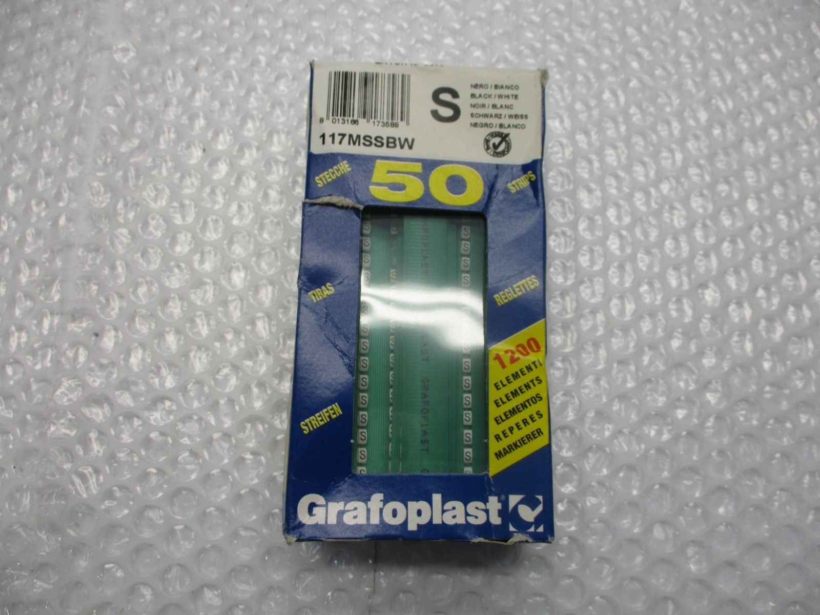GRAFOPLAST 117MSSBW MARKER PKG OF 50 NSMP