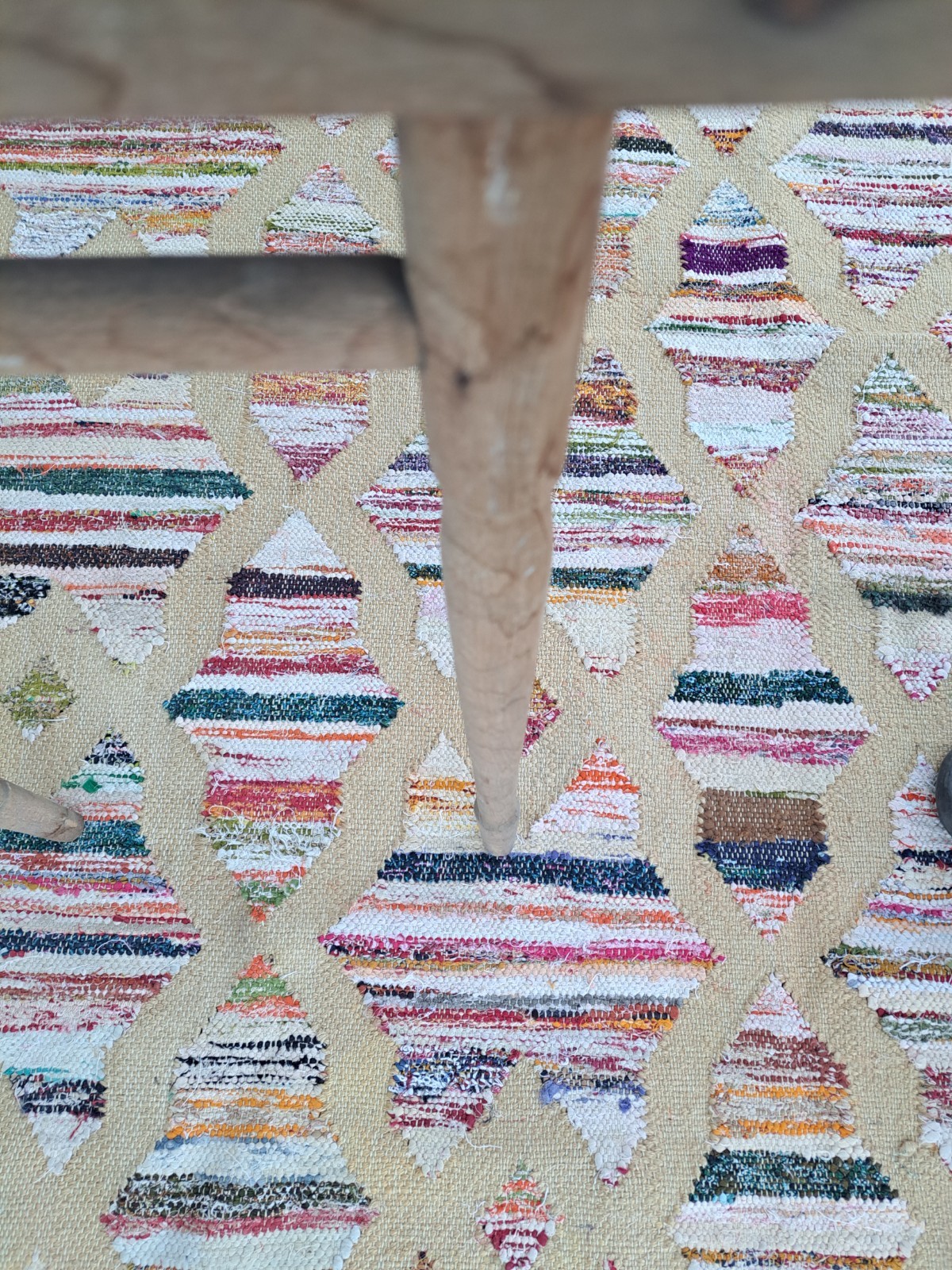 Antique Oak Folding Table No. 1 Primitive Distressed Needs Work