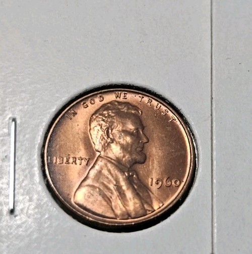 Cherry RED 1960-P Small Date Lincoln Memorial Cent BU Brilliant Uncirculated
