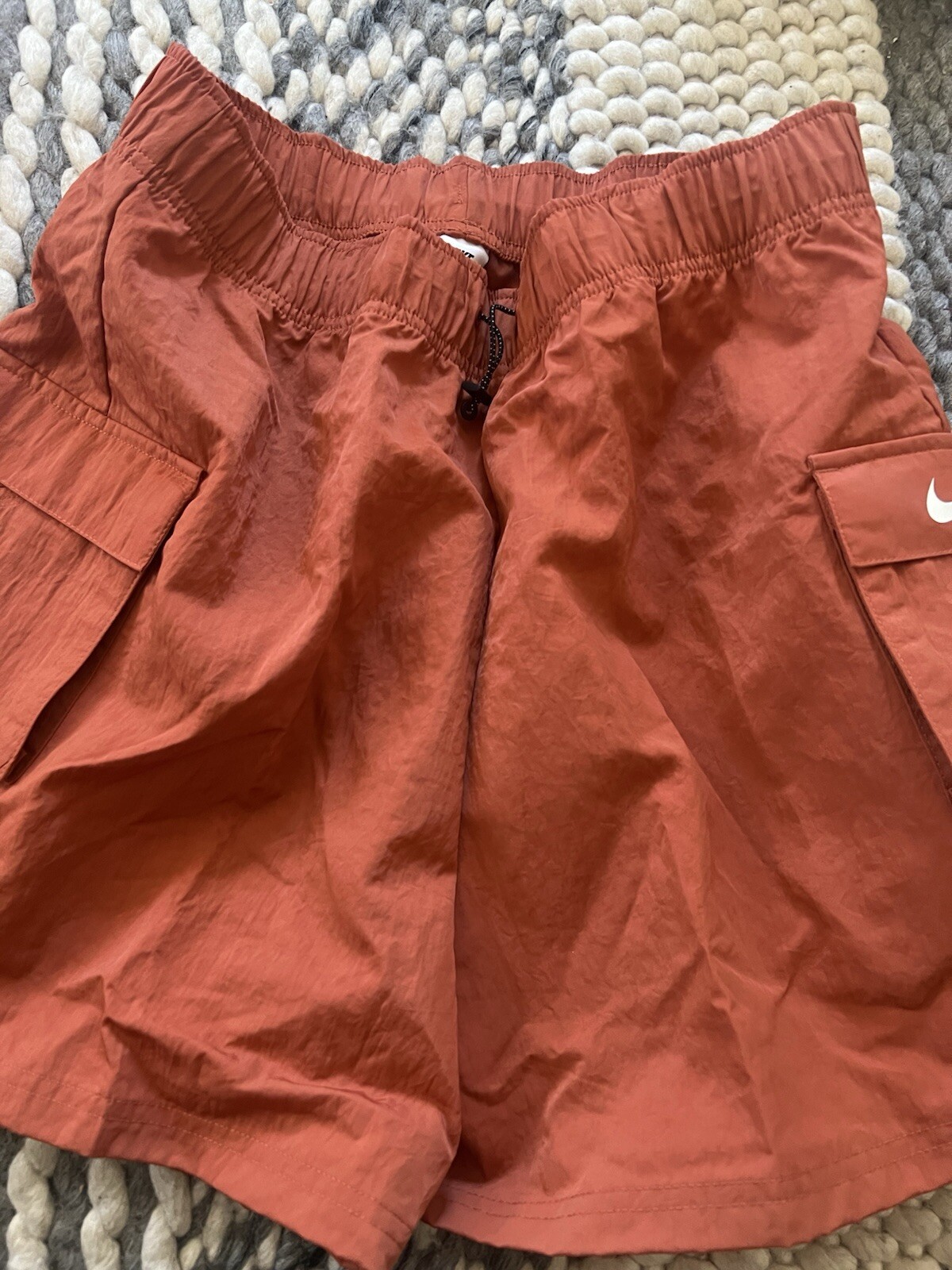 NWT Women's Nike Loose Fit High Rise Woven Cargo Shorts DM6247 Sz S-XL $52