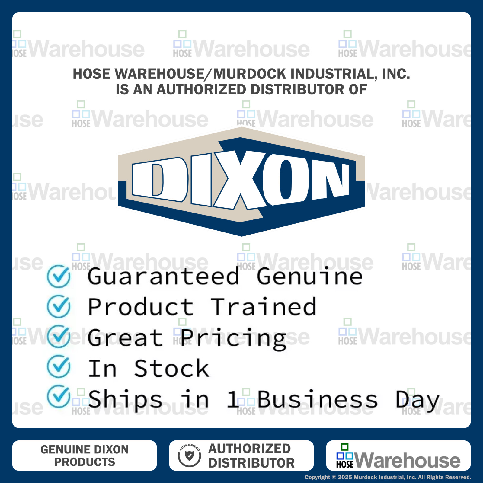 Genuine Dixon E-Series 1-1/2" Quick Disconnect – 12EF12-B, E12M12-B - 1400 PSI