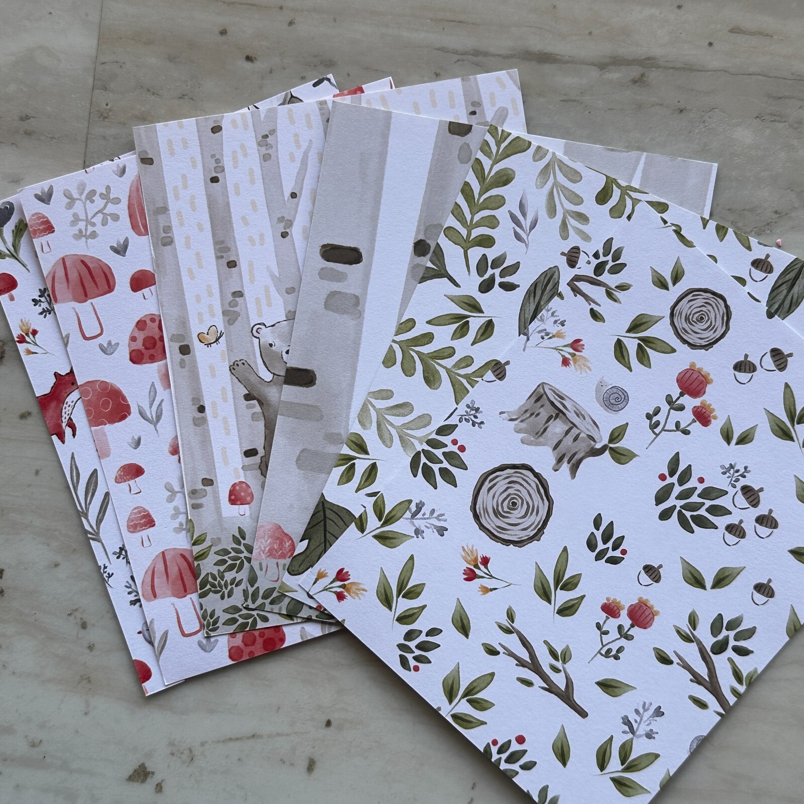 Stampin' Up! Happy Forrest Friends Designer Series Paper 4 x 5.25" Pack