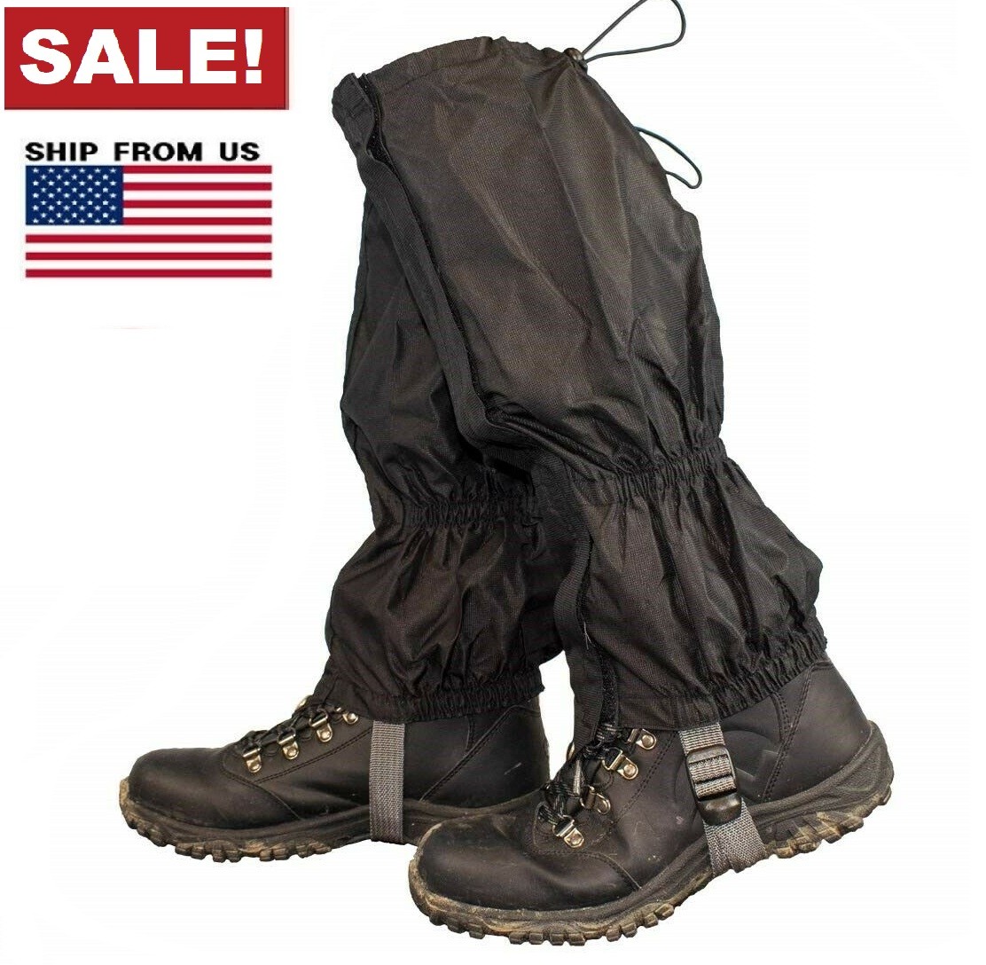 Outdoor Hiking Boots Cover Gaiters Waterproof Leg Protection Snow Legging USA