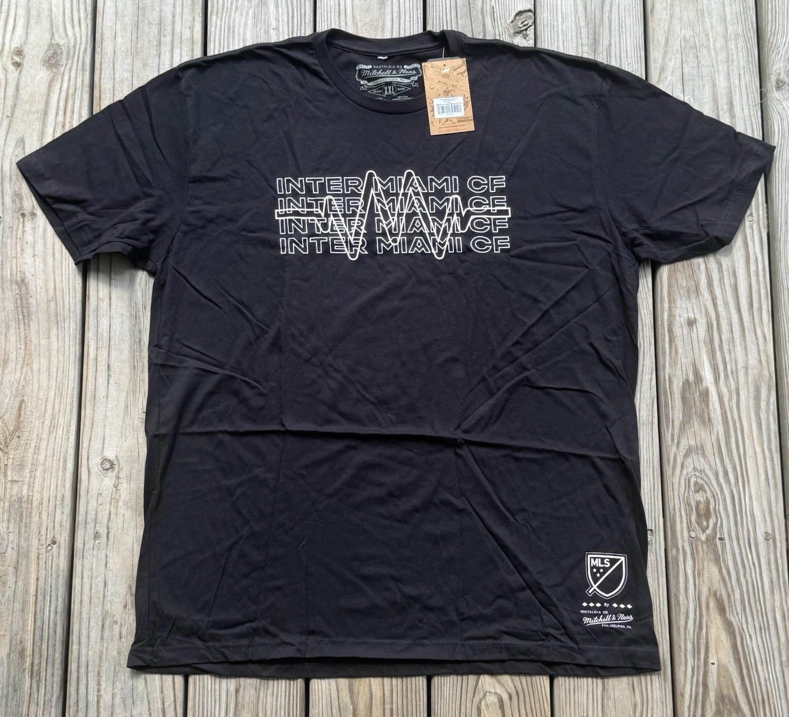 Men's Mitchell & Ness MLS Inter Miami CF T-Shirt Black 2XL