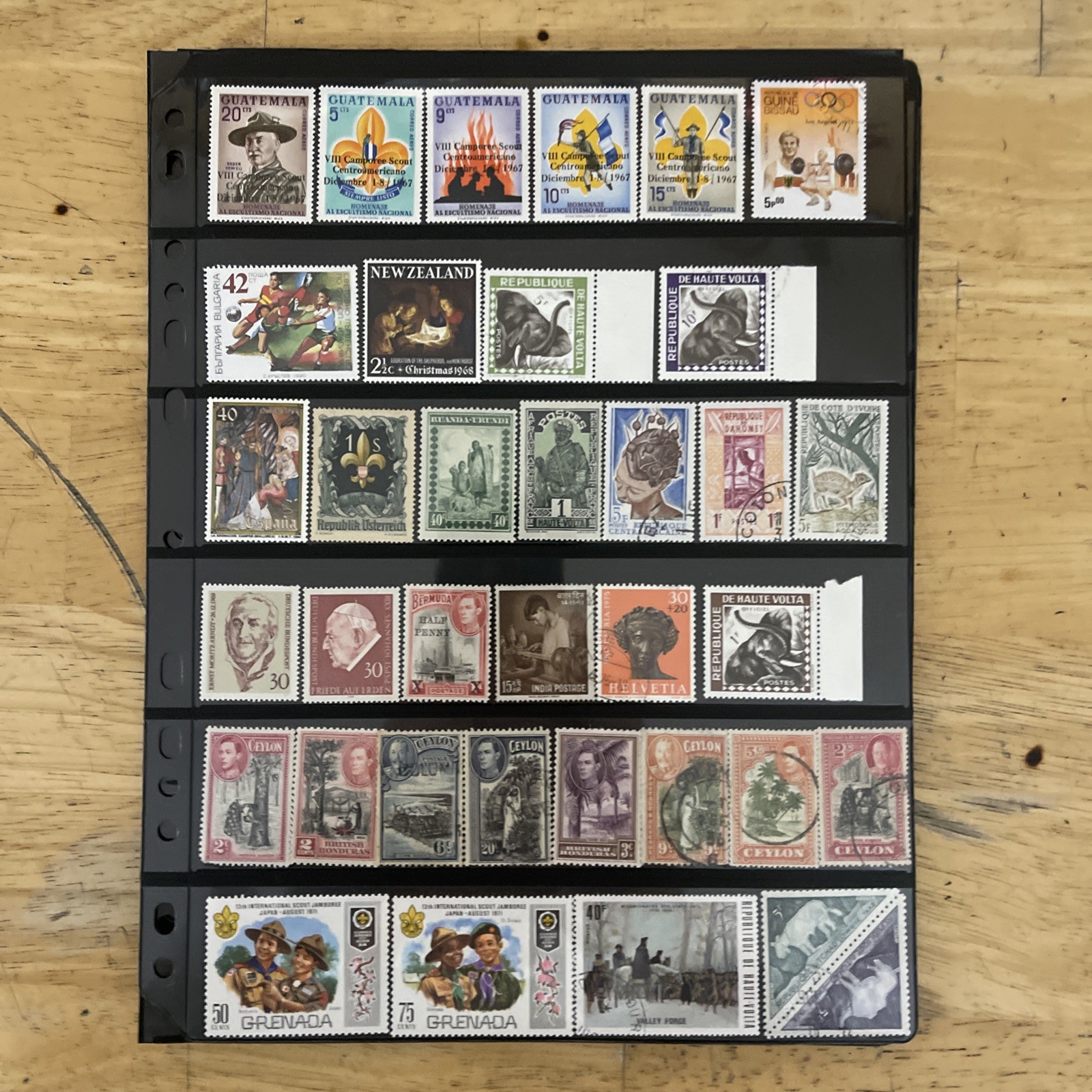 Lot of new and used stamps from all over the world. Off Paper.