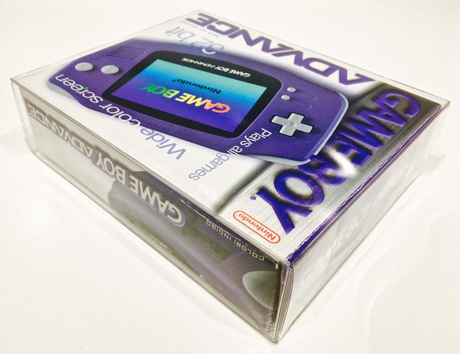 1 Box Protector For Game Boy Advance Console Boxes Clear Display Case Nintendo