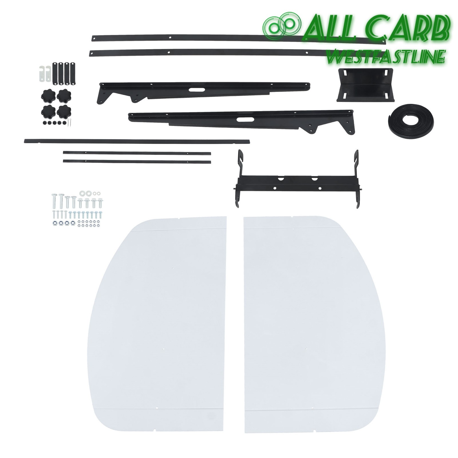 Tuff Top Tractor & Mower Canopy 52" × 52" For 2" x 2" or 2" x 3" ROPS -White