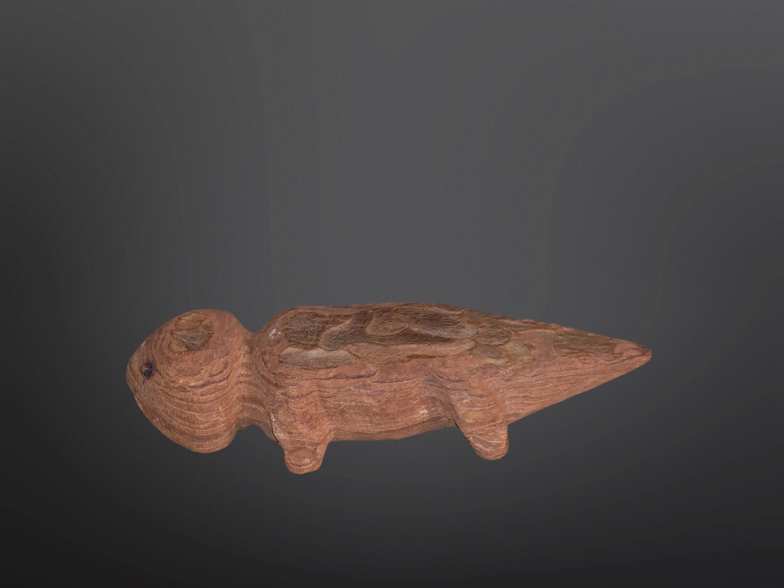 Circa 1910 Native American Tarahumara Carved Wood Lizard Fetish