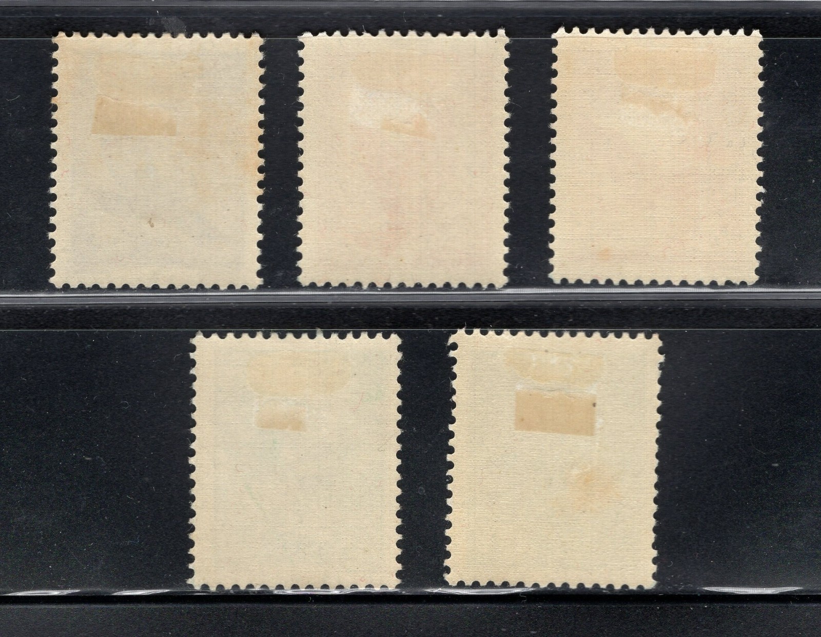 LIECHTENSTEIN 1934 AIR MAIL SET SC. #C9-C13 birds MH