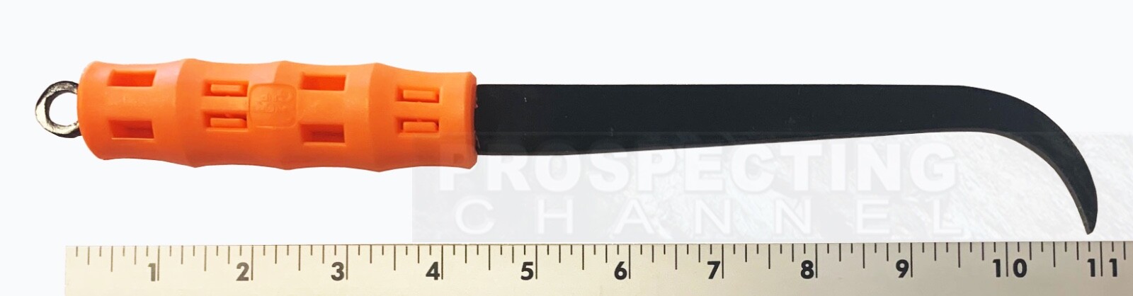 SNAPPY GRIP HANDLE Hooked Crevice GOLD Digging Crevicing Sniping Tool 11" ORANGE