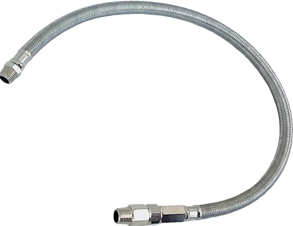 airmaxxx 22" Air Compressor Leader Hose w/Check Valve & 3/8"npt Male Ends