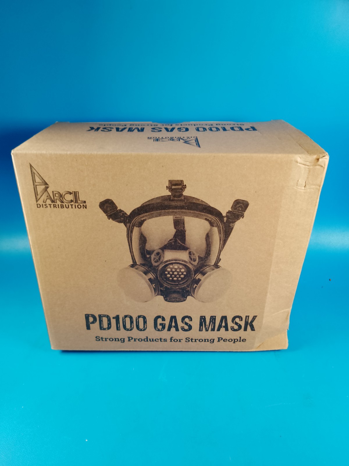 Parcil PT-100 Respirator Full Face Mask with Dual Cartridges