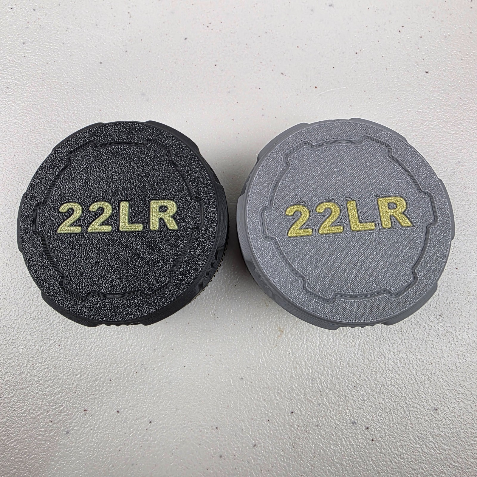 22 LR Mini Ammo Box Storage Case Container 55 Rounds with Screw On Lid - 3 Pack