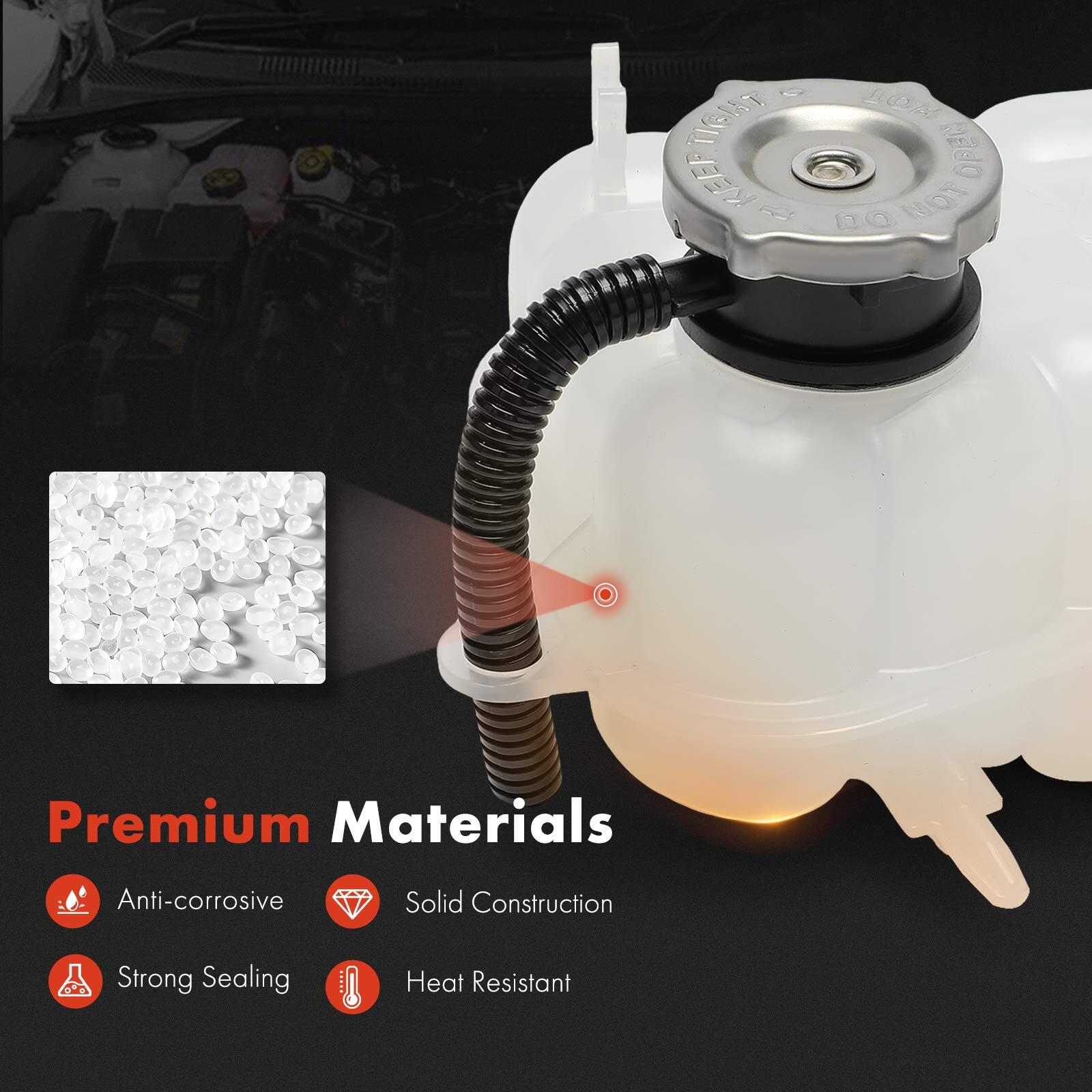 Coolant Expansion Tank Reservoir for Fiat 500 2012-2017 1.4L Naturally Aspirated